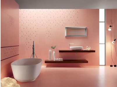 Kết hợp các màu sắc tương phản đầy ấn tượng cho không gian nhà tắm
